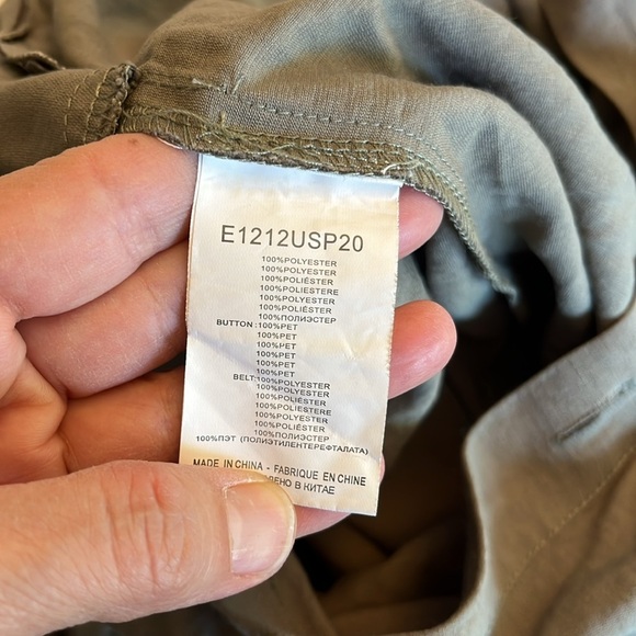 Molly Bracken Khaki Jumpsuit Utility 
Size 1X - Picture 8 of 13